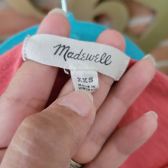 Madewell 🍉Watermelon🍉 XXS High Low Tank Top - Picture 4 of 4